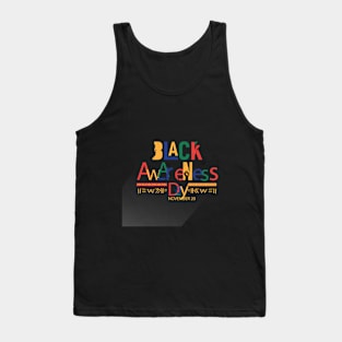 black Awareness day Tank Top